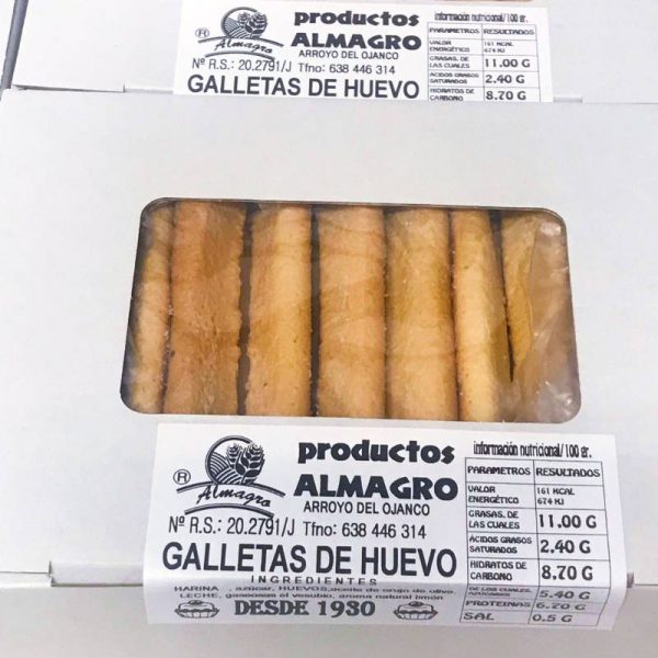 Galletas de huevo en Panadería Almagro Arroyo del Ojanco Jaén
