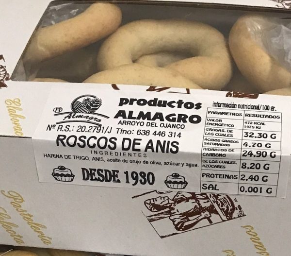 Roscos de anís Panadería Almagro