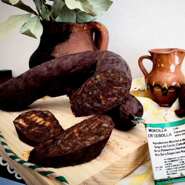 Morcilla de cebolla procedente de Embutidos Peñolite Jaén