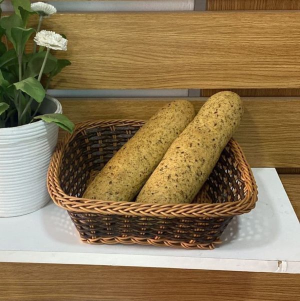 Pan de fibra verde horneado a leña en Panadería Almagro de Arroyo del Ojanco Jaén